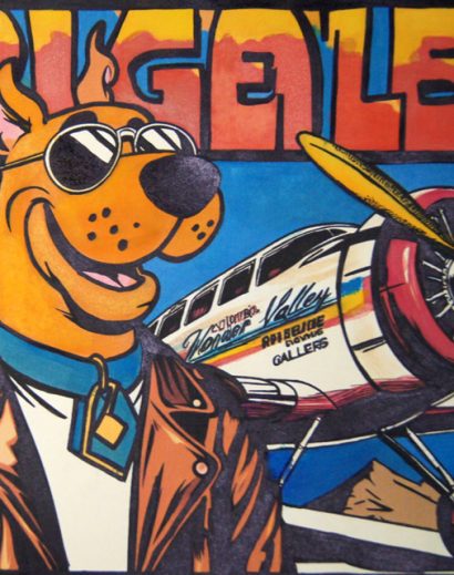 Le Dogue Allemand Aviateur por Juliana Rugeles
